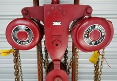 Chester Zephyr 12 Ton 130-12 Hand Chain Hoist 8′ LIFT Double Hook – New Surplus