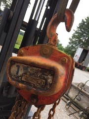 DUFF NORTON LYNX LHH-1A 1 TON MANUAL CHAIN HOIST 20′ LIFT