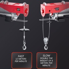 PA300 Flat Winch Hoist 220V/650W Electric Remote Control Hoist Crane With Wire