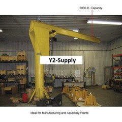 NEW! Heavy Duty Floor Crane 4B0377 2000 Lb Cap. 20′ Span 10′ Under Beam Height!!