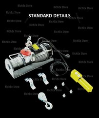 Mini Electric Hoist 220V Home Use Small Crane 1 Ton/0.5T Winch Renovation Crane