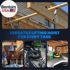 3 in 1 Electric Hoist Winch 1,100Lb Wireless Remote Control, Cable Remote Contro