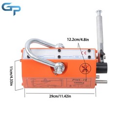 Neodymium Hoist 2200Lbs/1000kg Magnetic Lifter Lifting Magnet 2 Safety Factor