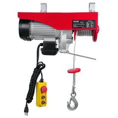 Electric Hoist 1320lb 1150W 110V Steel Wire Winch 14ft Remote 40ft Cable