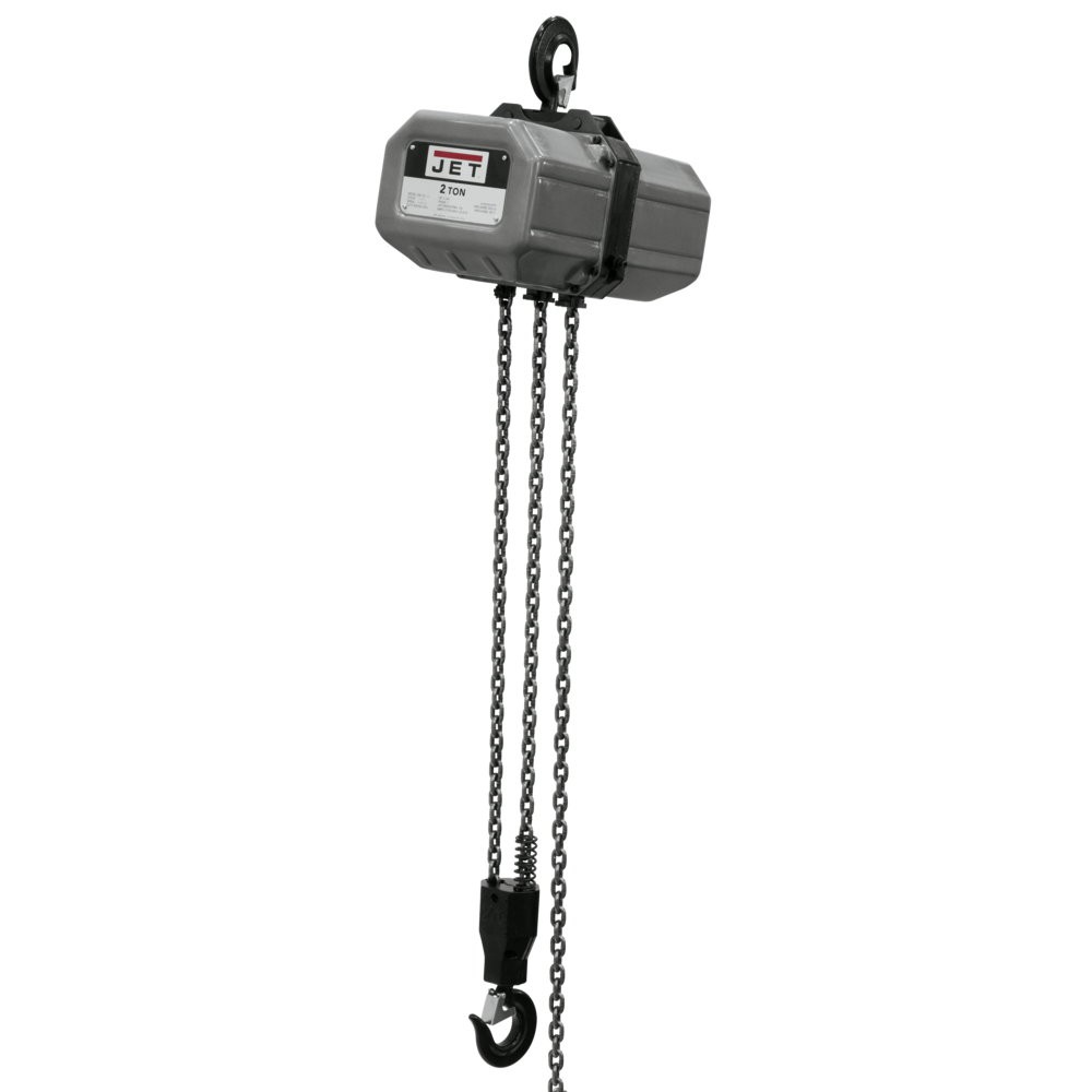 Jet JT9-232000 2-Ton Electric Chain Hoist 3-Phase 20ft Lift 230/460V