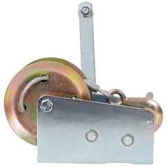 2500 LBS Hand Winch with 32.8 FT Steel Cable, Galvanized, Two-Way Ratchet
