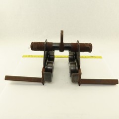 Gravity Push Pull Hoist Trolley 1 Ton 3″-8″ Flange Believed To Be CM Series 633