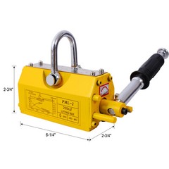 Permanent Magnetic Lifter with Release 440lbs Capacity Neodymium Hoist Lifting