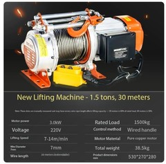 Electric Winches, Electric Hoists, Lifting Equipment, Cranes, Electric Winches