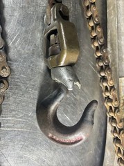 A.B. Chance 3/4 Ton Ratchet Link Chain Hoist. Item ID 4