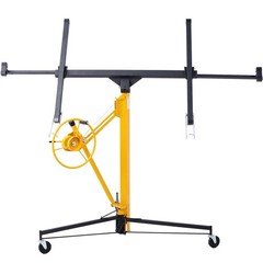 11′ Drywall Lift Panel Hoist Jack Lifter BLACK+YELLOW