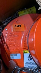 CMCO CYCLONE SERIES 646 MANUAL HAND CHAIN HOIST – 1 TON CAPACITY – 8 FT LIFT