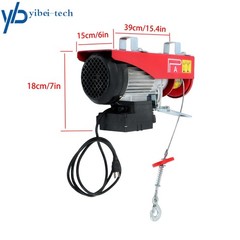 Electric Hoist 880lbs with 328ft Remote Control 110 V, 40ft/20ft Lifting Height
