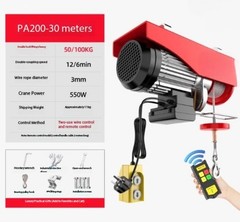Electric Hoist 220V Home Use Small Crane Winch Hoist Pulley Lifting Crane