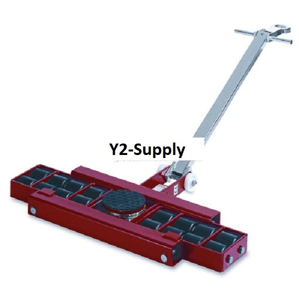 NEW! Machinery Roller Dolly Swivel Plate, Steer Handle 26400 Lb Cap!!