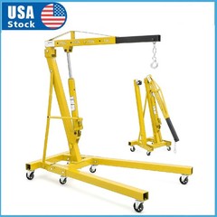 2 Ton Folding Engine Hoist ,Hydraulic Cherry Picker Shop Crane Hoist Lift Garage