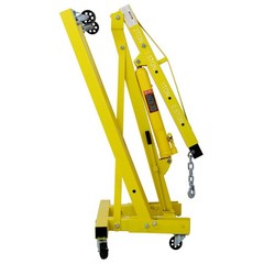 2 Ton Folding Engine Hoist Heavy Duty Steel Crane with 6 Casters