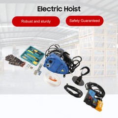 95ft Electric Hoist Winch Portable Crane Lift Remote Control 1100lbs Lifting