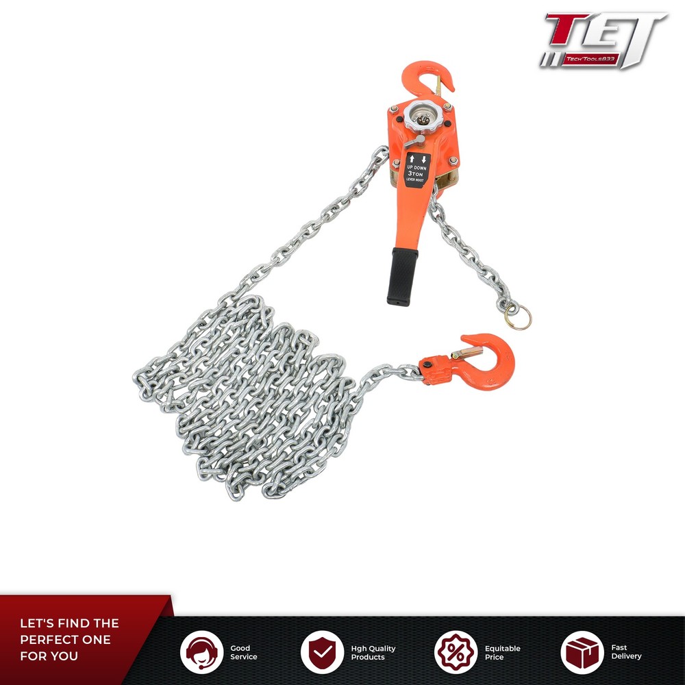 Lever Block Chain Hoist G80 Ratchet Hoist 6600lb Capacity 20ft Lifter New