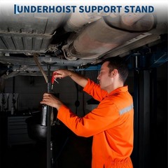 2 Ton Folding Engine Hoist Shop Crane with 3/4Ton Underhoist Support Stand Combo