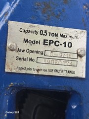 Vestil EPC-10 Vertical Plate Clamp, .5 Ton Max jaw Opening.0 -9/16