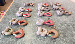 LOT OF 13 Lineman Hook and Latch Bottom Block Assembly with Hot Stick Ring