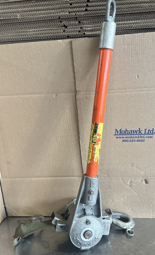 Chance Hoist 1 Ton Hot Stick Ratcheting Strap Hoist. Item ID #64 Used Surplus