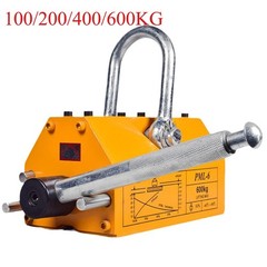 100/200/400/600KG Steel Magnetic Lifter Heavy Duty Crane Hoist Lifting Magnet
