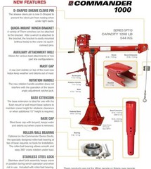 Thern Commander 1000 Series, Models 5PT10 Rolling Base Models 5BR10