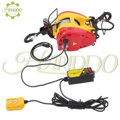 2-in-1 Portable Electric Hoist Winch 1100LBS Wired / Wireless Remote Control