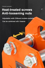 Manual Push Cart with Hand-Operated 0.5/1/2-Ton I-Beam Pulley Block