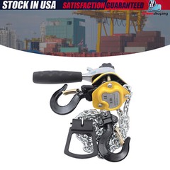 1/4 Ton Lever Block Chain Hoist Come Along Puller Ratchet Type 5FT Lift 550Lbs