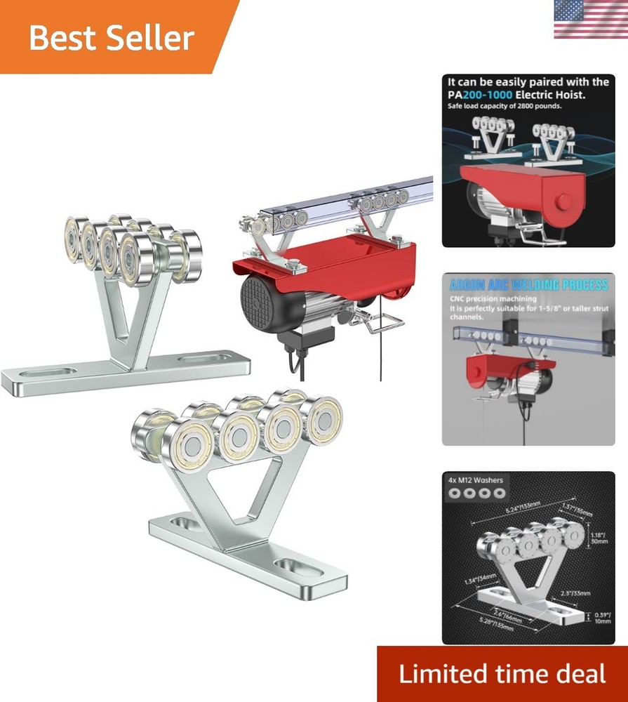 8 Wheel Hoist Trolley – Durable Strut Assembly for Silent, High-Capacity Lifting