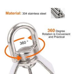 Heavy Duty Single Dual Rope Pulley Wheel Towing Hanging Pulley Block M15-M100