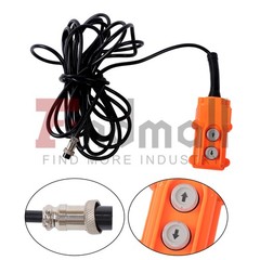 2-in-1 Portable Electric Hoist Power Winch 1100 lbs Wired Remote Control 1500W