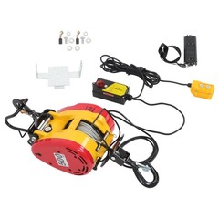 1100 LBS 2-in-1 Portable Electric Hoist Winch Wired & Wireless Remote Control