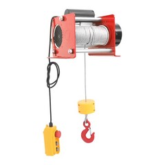 881LBS Electric Hoist Winch Tool Sets With Wired Control & Long Steel Wire Rope