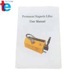 Permanent Magnetic Lifter Lifting Magnet 880 Lbs/400 kg Neodymium Hoist – Yellow