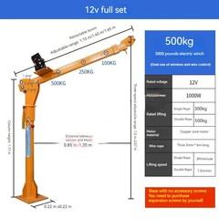 Vehicle-mounted Crane Retractable Arm Small Crane 12v24v Small Lifting Machine