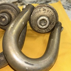 2 Jergens 9/16-12 Pivoting Swivels Lifting Rigging Hoist Rings, 2500 lbs