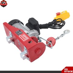 880lbs Electric Hoist Crane Winch with Wired Remote Control 850W 110V