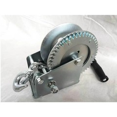 Manual Winch with Bidirectional Self-Locking Hand Crank for Household Towing