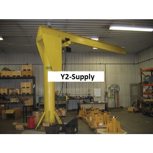 NEW! Heavy Duty Floor Crane 4B0377 2000 Lb Cap. 20′ Span 10′ Under Beam Height!!