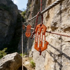 New Block and Tackle Pulley System, Adjustable Hoist for Lifting Gear, Outdoor