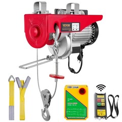 VEVOR Electric Hoist 2200lbs Crane Winch with Wireless Remote Control 1600W 110V
