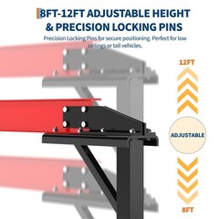 Portable Gantry Crane 1 Ton 2200 LBS, Adjustable Steel Lift Crane with Locking