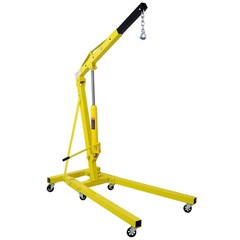 2 Ton Folding Engine Hoist Heavy Duty Steel Crane with 6 Casters