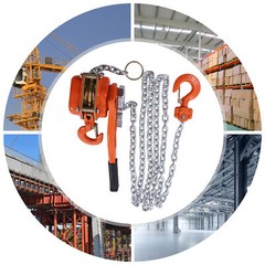 3/4 Ton Manual Chain Hoist Ratchet Type Come Along Puller 2 Hooks 10 FT Lift