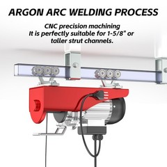 SKTREX 6 Wheel Hoist Trolley with Rollers – Strut Trolley Assembly for Electr…