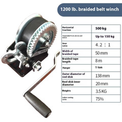 Hand Winch Winch Portable Winch Powerful Trailer Winch Accessories 12002000lbs